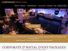 Tablet Screenshot of corporateevent.com